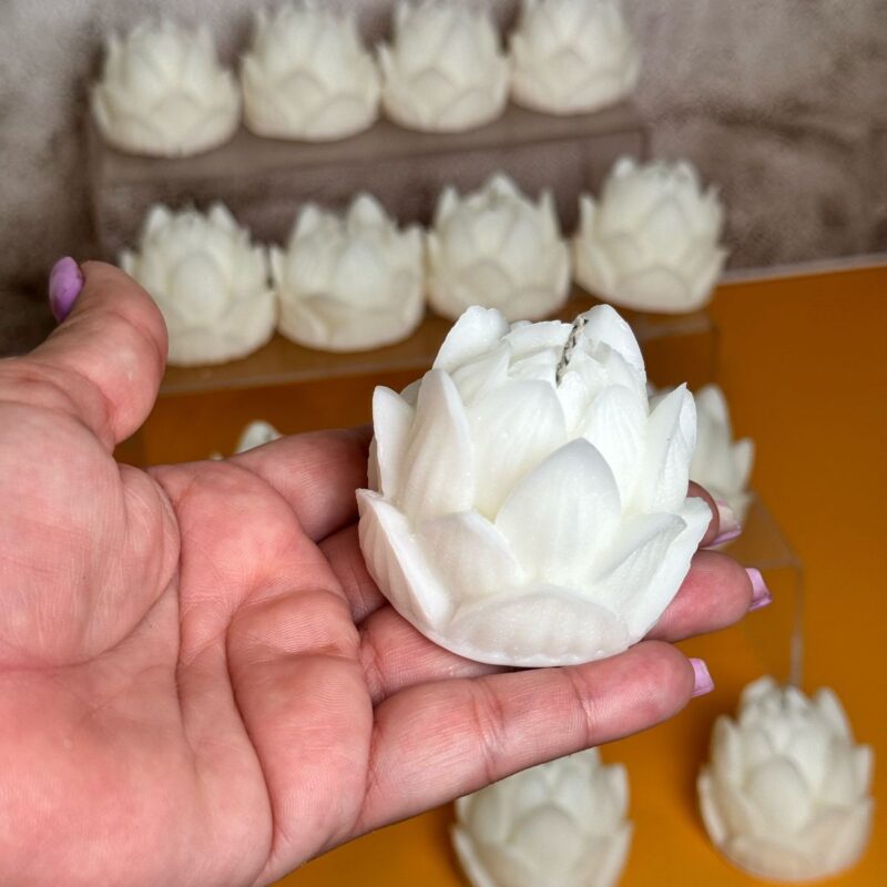 Flor de loto vela o candela de parafina
