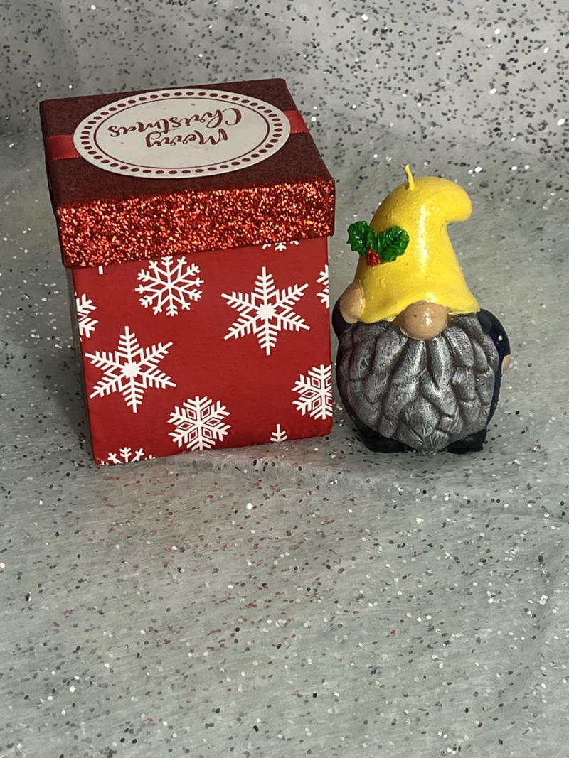 Gnomo grueso vela o candela de parafina