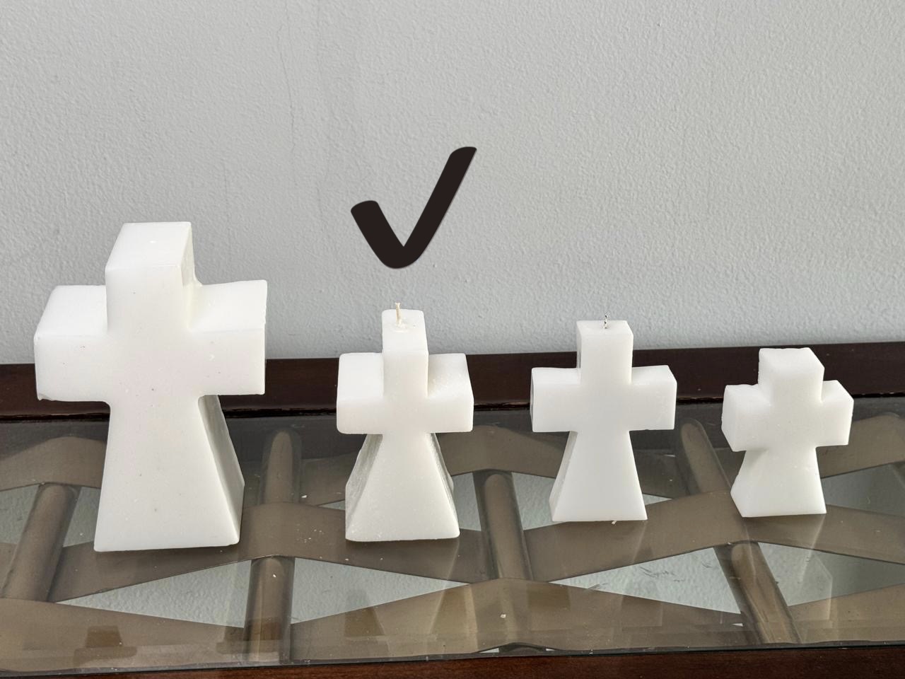 Cruz mediana ancha vela o candela - Image 2