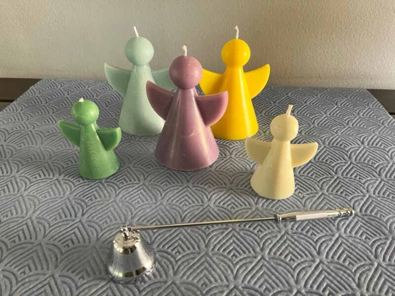 Ángel pequeño simple, Vela o candela de parafina - Image 2