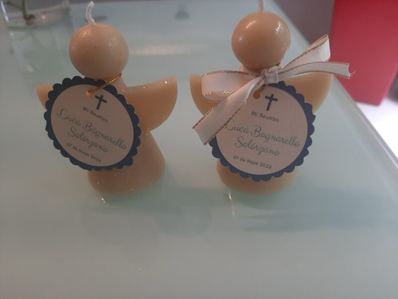 Ángel pequeño simple, Vela o candela de parafina - Image 3