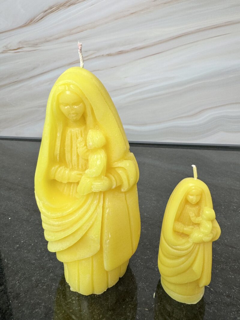Virgen de los Ángeles gde vela o Candela de parafina