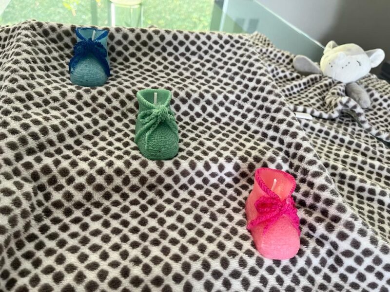 Escarpín vela o candela de parafina