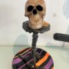 Calavera sencilla vela o candela de parafina - Image 2