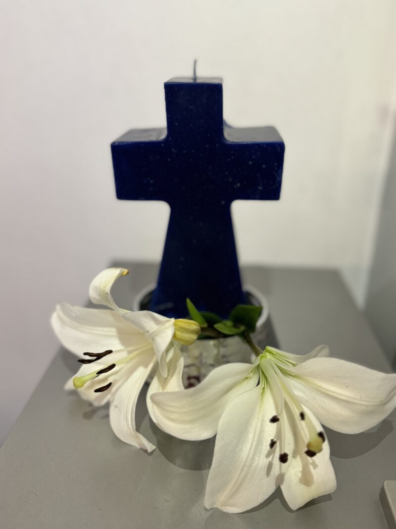 Cruz grande vela o candela de parafina - Image 2