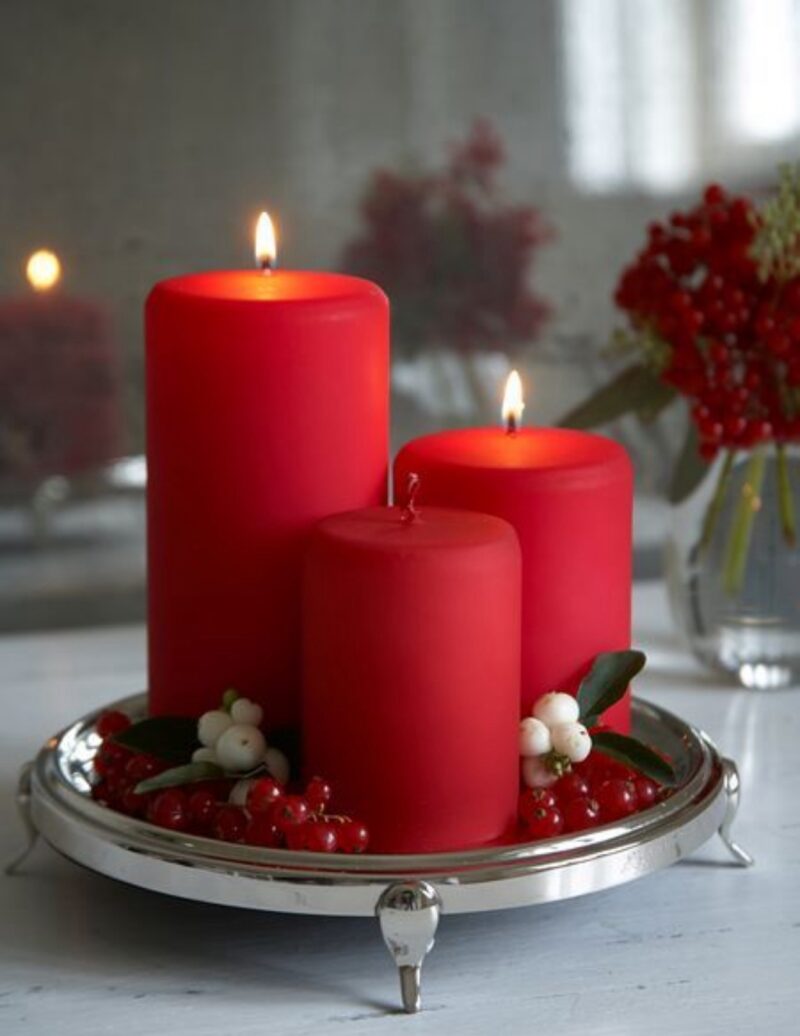 Tinte para velas o candelas, rojo