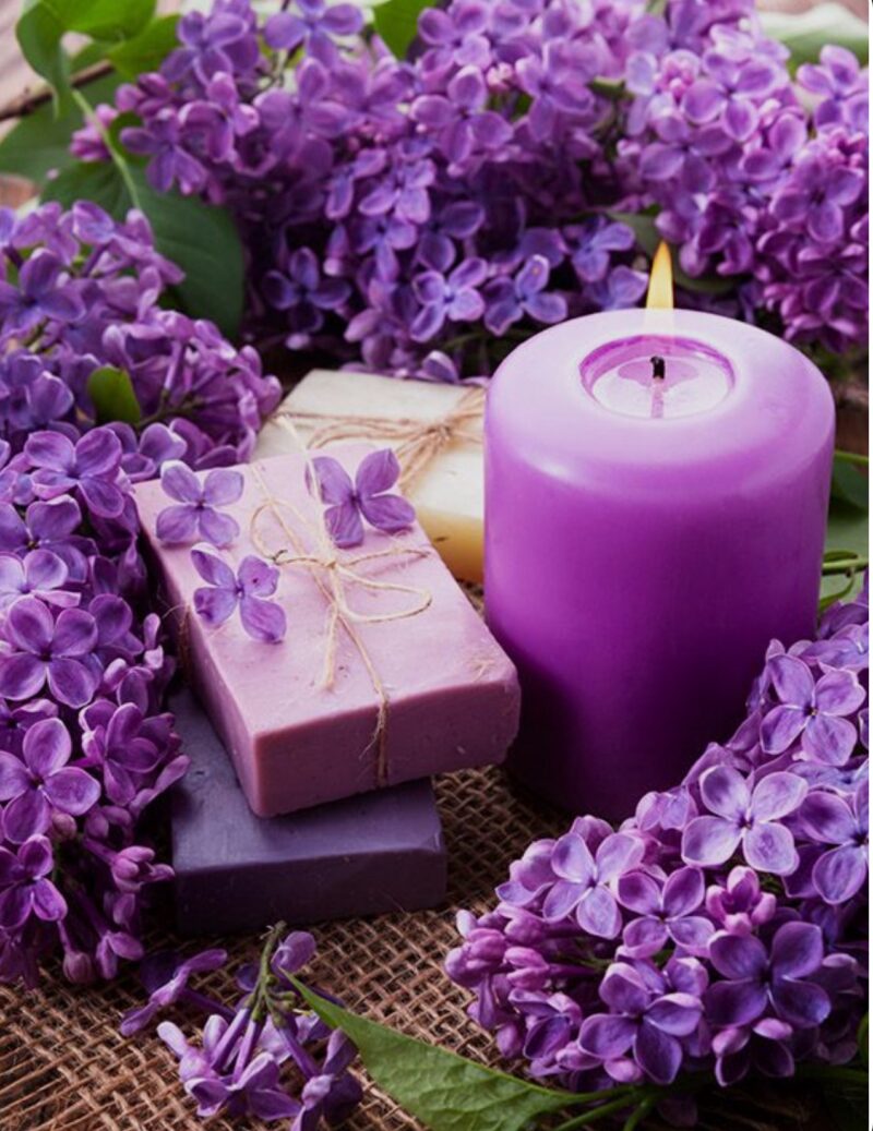 Tinte para velas y candelas morado