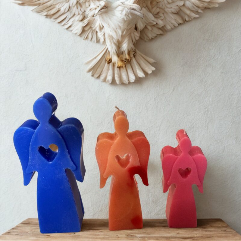 Trío de Ángeles velas o candelas