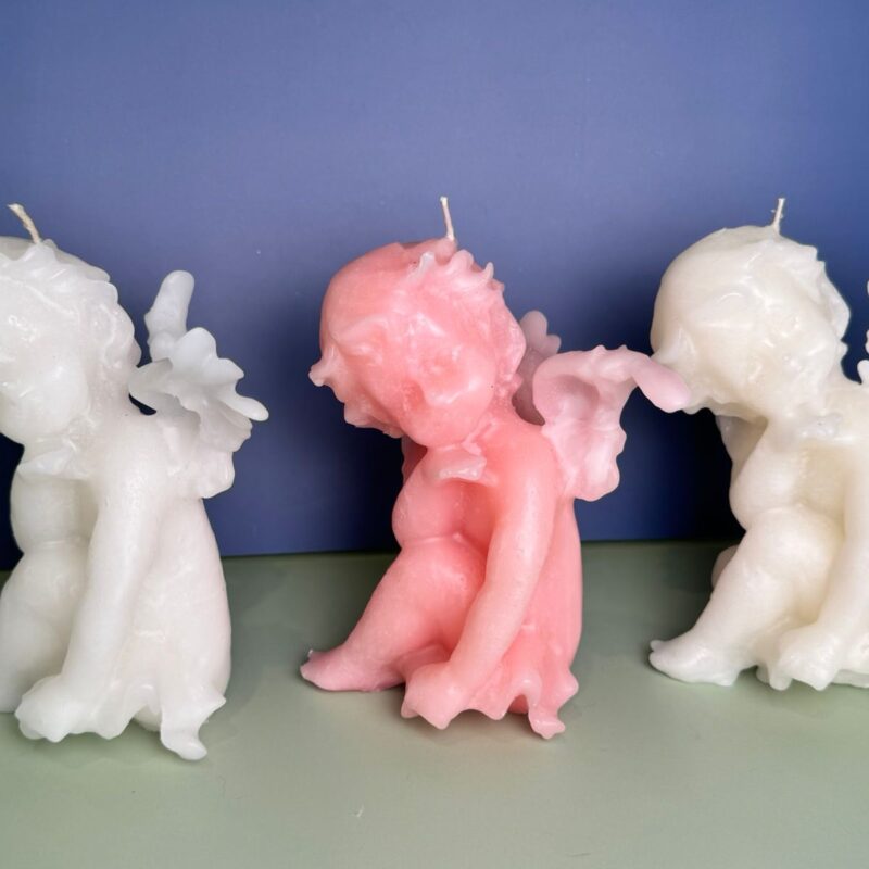 Ángel centro de mesa vela o candela