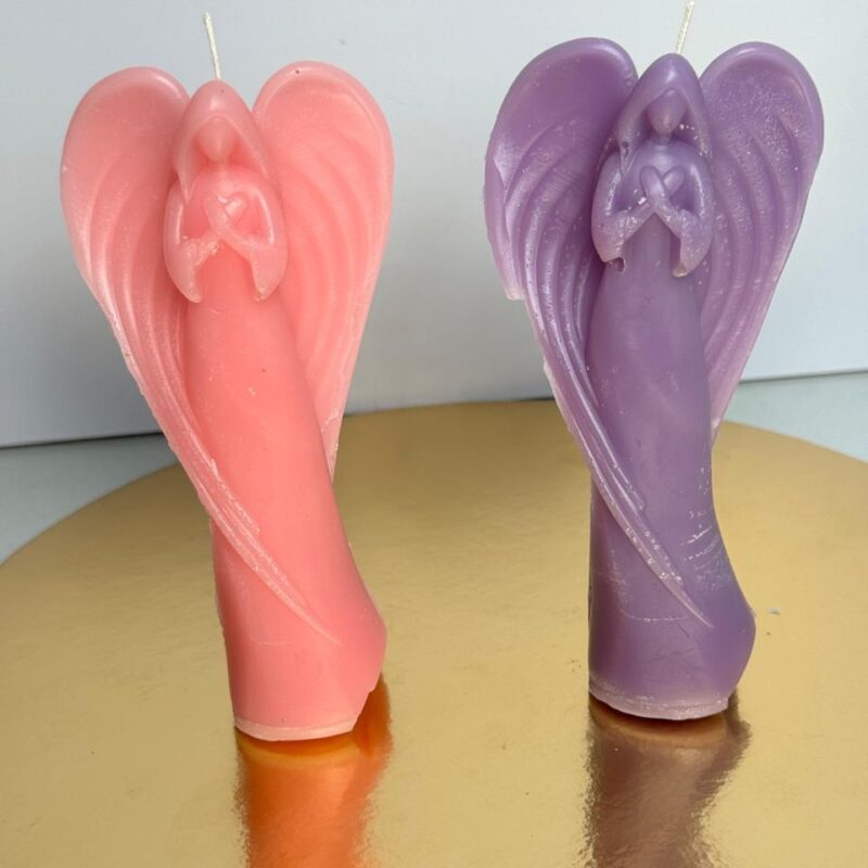 Ángel manos cruzadas vela o candela