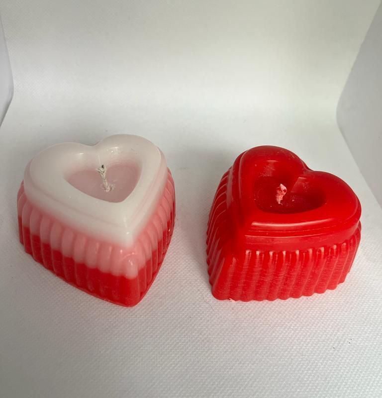 Corazón con canales vela o candela